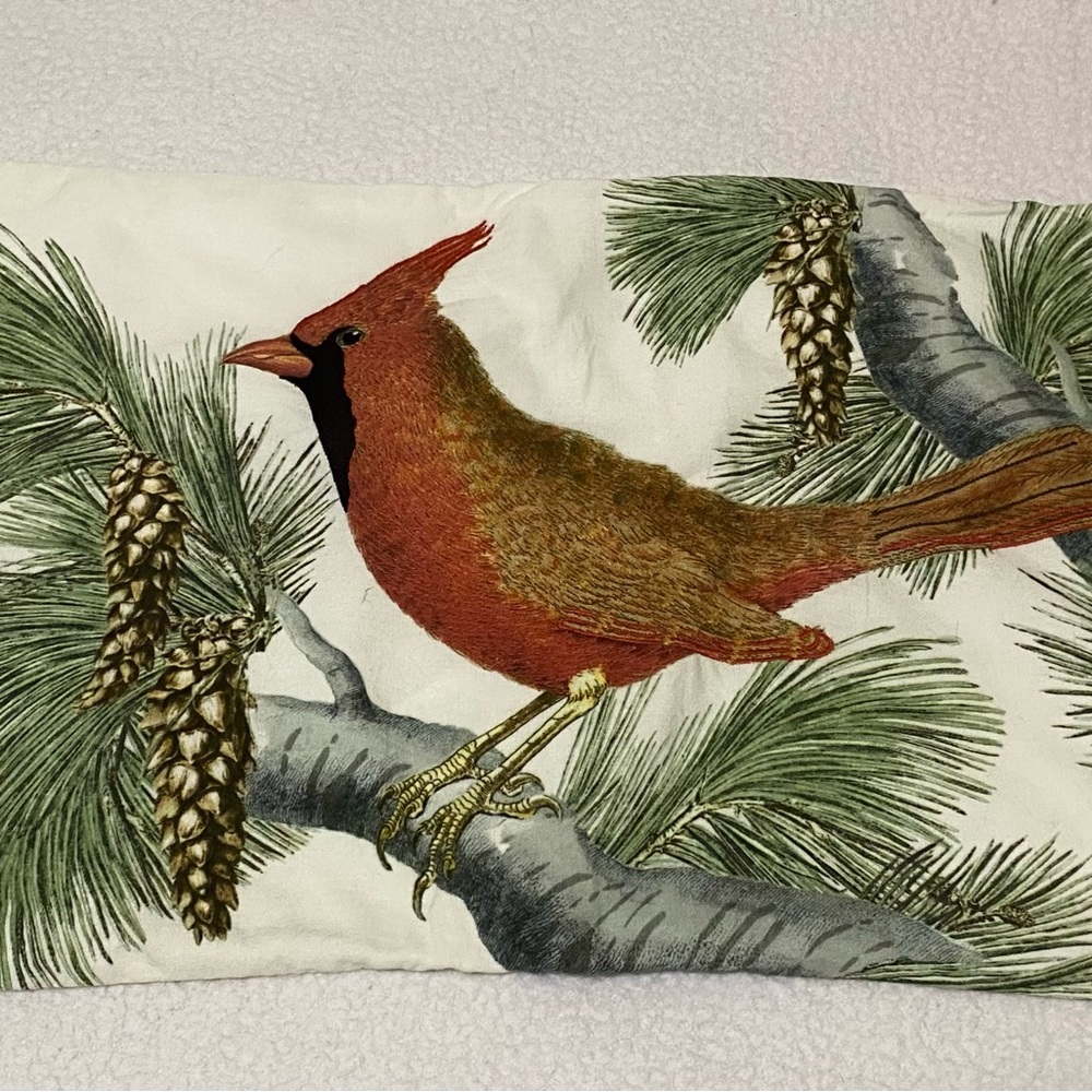 Pottery Barn embroidered pillow cover, 16” x26”, very good condition